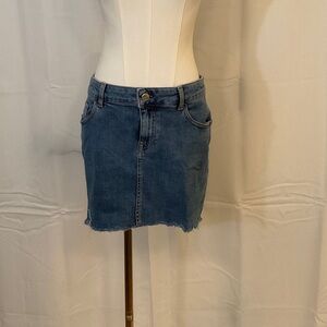Zara Blue Denim Mini Skirt